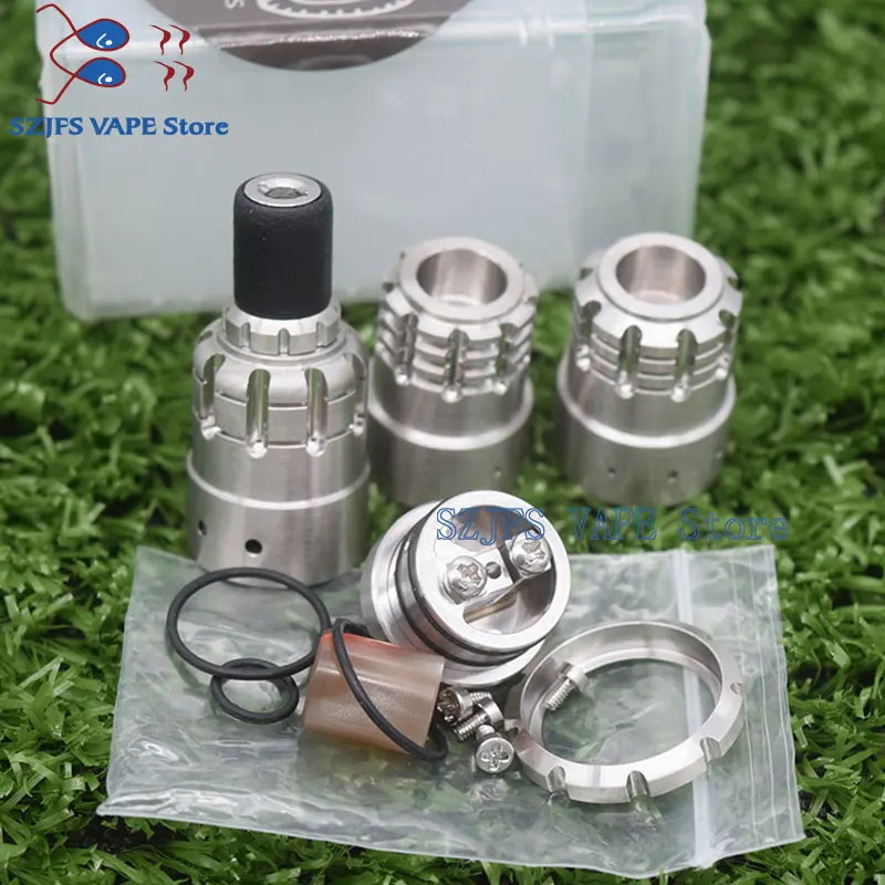 

E Cigarette 900 bf rda MTL 316 ss 18mm diameter low-loader rebuildable atomizer VS Indestructible Tank Reload S Tauren Druga RDA