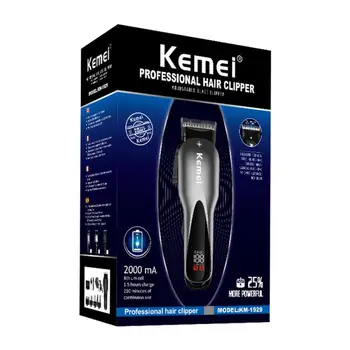 

Professional Digital Hair Trimmer Rechargeable & Charge And Dry Electric Hair Clipper Men's Haircut Adjustable Haircut Machine