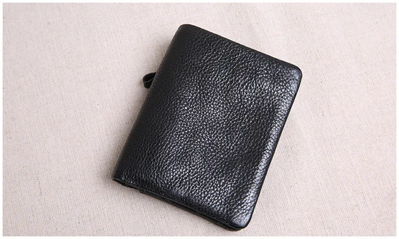 PNDME echtem leder männer kurze kleine geldbörse mode vintage natürliche echt rindsleder karte halter frauen brieftasche student geldbörse – Detail 13