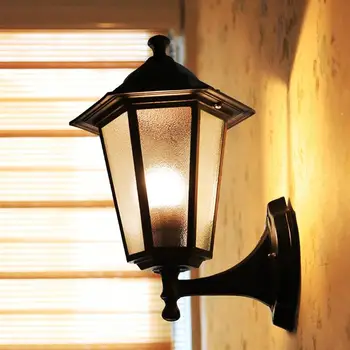 

European Style Solar Powered Wall Light Solar Lantern Outdoor Light Decoration Corridor Light