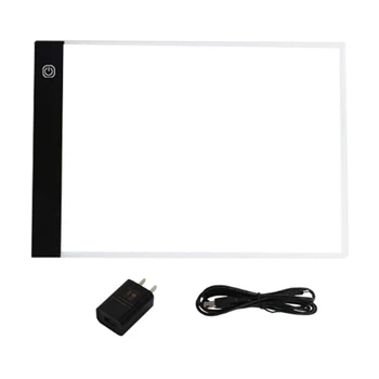 

Dimmable A4 Size Led Light Pad Tablet Eye Protection Copy Board Diamond Embroidery Drawing Tablet Kids Gifts US Plug