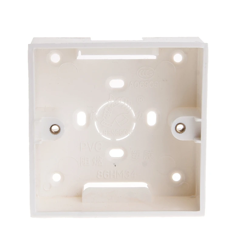 

86X86 PVC Junction Box Wall Mount Cassette For Switch Socket Base