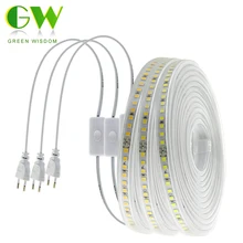 Новое поступление гибкая светодиодная лента 220 В SMD 4040 супер яркая Диодная лента 120 светодиодный s/m Высокая безопасность водонепроницаемая лампа ландшафтного освещения