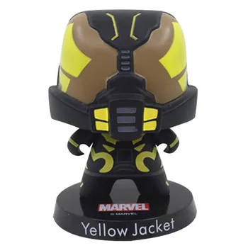 

Anime Q Version Yellow Jacket 9cm PVC Figure Dolls Car Decoration Toy Model Gift