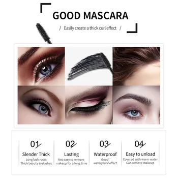 

Mascaras 4D Waterproof Thick Lengthening Curling Long Lasting Eyelash Cosmetics LDO99