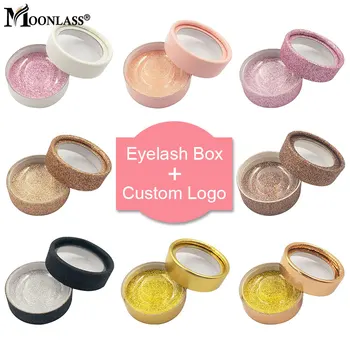 

Mink Eyelash Case Eyelash Packaging Box In Bulk 25mm False Eyelashes Custom Empty 3D Mink Lashes Packaging Boxes With Logo Lot