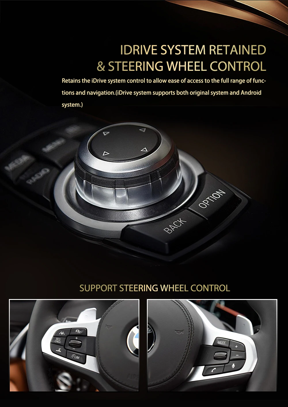 Excellent Andream 8.8" Android 9.0 8core 4G 64G Car Multimedia Player For BMW Series 5/3 E60 E61 E62 E63 E90 E91GPS Navigation Auto Radio 12