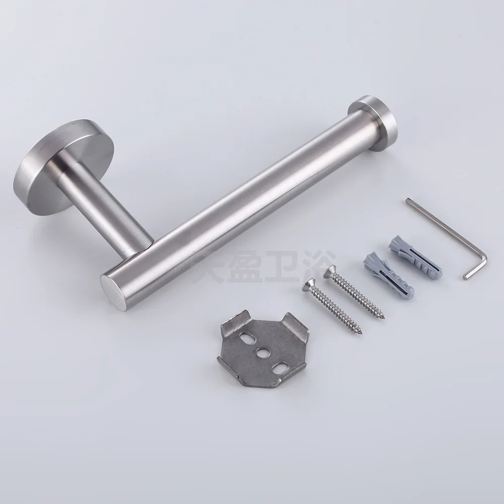 304 Stainless Steel Paper Towel Holder Brushed A- line Tissue Holder Toilet Roll Stand Bathroom Hook Unit Large Quantity Can Bar