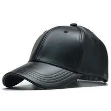 Однотонная зимняя кожаная бейсбольная кепка, Мужская Фирменная бейсболка, осенняя теплая Черная кепка для женщин, Мужская кепка s и головные уборы
