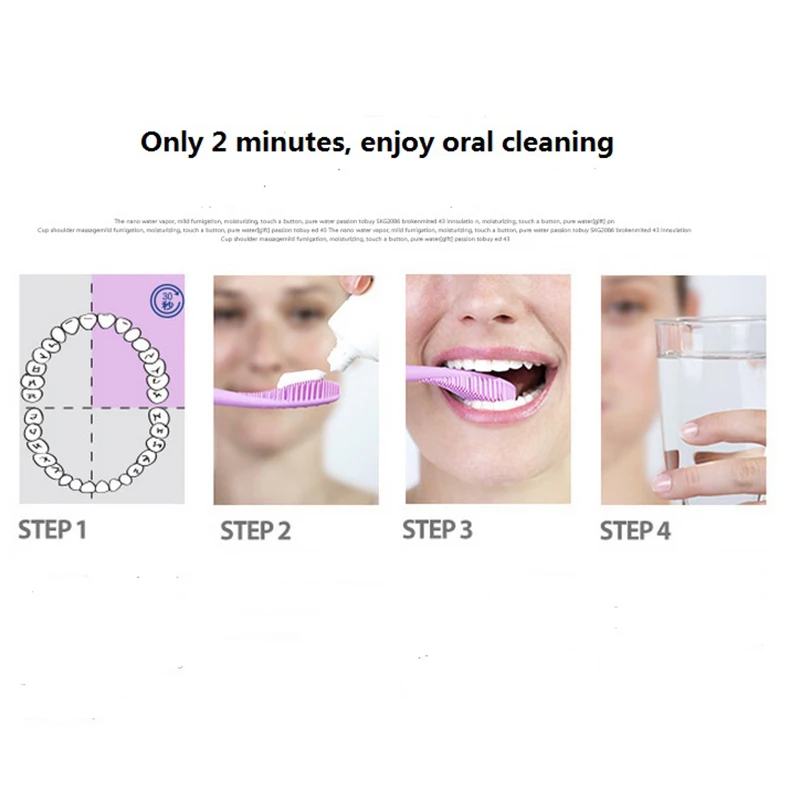 Звуковая силиконовая электрическая зубная щетка для ухода за полостью рта Отбеливание зубов водонепроницаемый Глубокая чистка USB перезаряжаемая зубная щетка