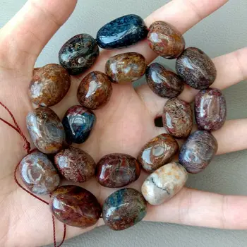 

SE11470 Natural Pietersite Nugget Beads Thick Gems stone Beads Polish 16"