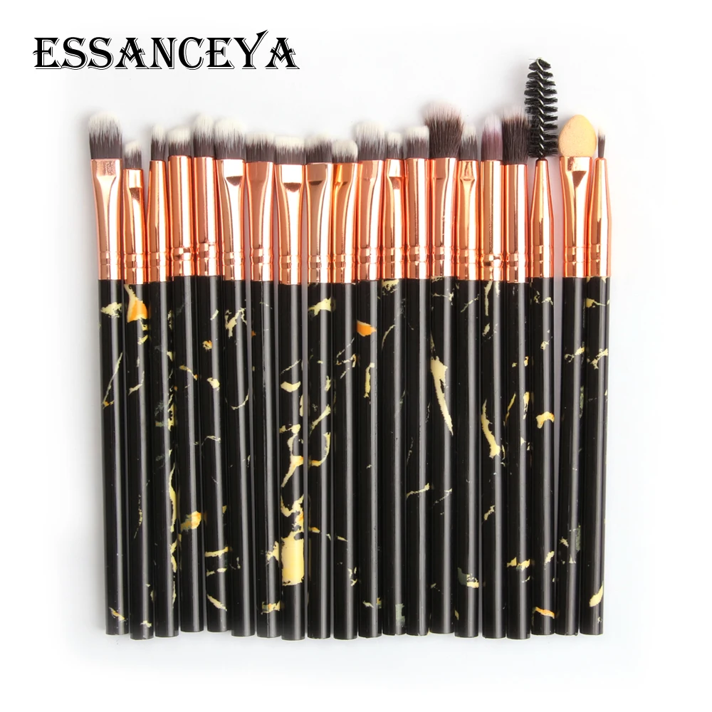 ESSANCEYA, 20 шт, набор профессиональных кистей для макияжа, инструменты, румяна, маркер, блендер для глаз, подводка для глаз, набор кистей для макияжа