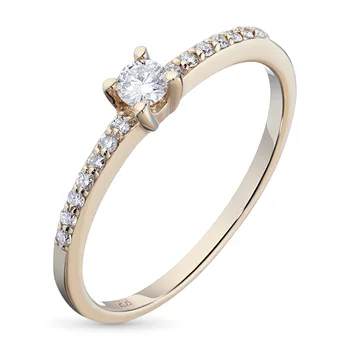 

A ring of red gold with diamonds e0201kts04153600