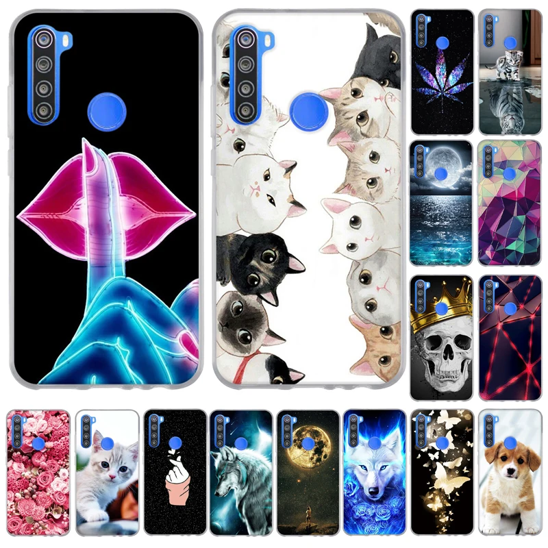 

For Xiaomi Redmi Note 8T Case Covers Cat Back Cover Bumpers for Xiomi Redmi Note 8 T Note8t Phone Cases Soft Silicone TPU
