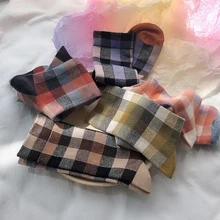 Носки женские хлопковые носки женские Ins Windnet красные носки в клетку цветные носки зимние носки женские уличные носки