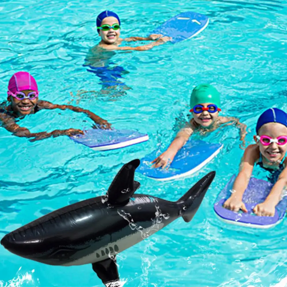 

1Pc Inflatable Shark Toy Cute Simulation Shark Baby Children Inflatable Floating Swimming Pool Water Toy Length 80cm