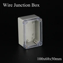 100x68x50mm ABS IP65 Waterproof Plastic Wire Junction Box Clear Distribution Enclosure Project Case Electronic Transparent