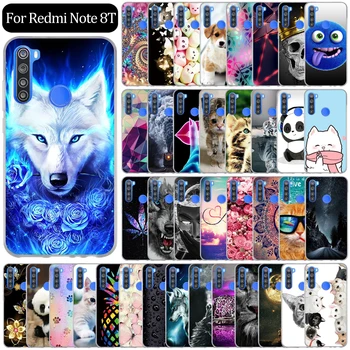 Перейти на Алиэкспресс и купить Чехол для Xiaomi Redmi Note 8 T, силиконовый милый мультяшный Мягкий ТПУ чехол для телефона Redmi Note 8 T Note8t, задняя крышка, Fundas 6,3дюйм