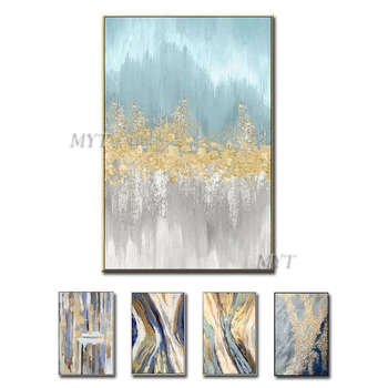 

River Abstract Oil Paintings On Canvas Modern Wedding Decor Hand-painted Wall Picture Home Decoration No Framed 100% Handpainted