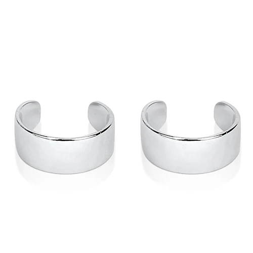 White Gold Новые серебряные серьги 925 пробы серебряные ювелирные изделия нерегулярные серьги для женщин клипса геометрической формы серьги модные серьги клипсы - Окраска металла: White Gold