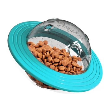 

Dog Treat Ball, Ufo Food Dispenser Puzzle Slow Feeder Ball, Interactive Dog Toy