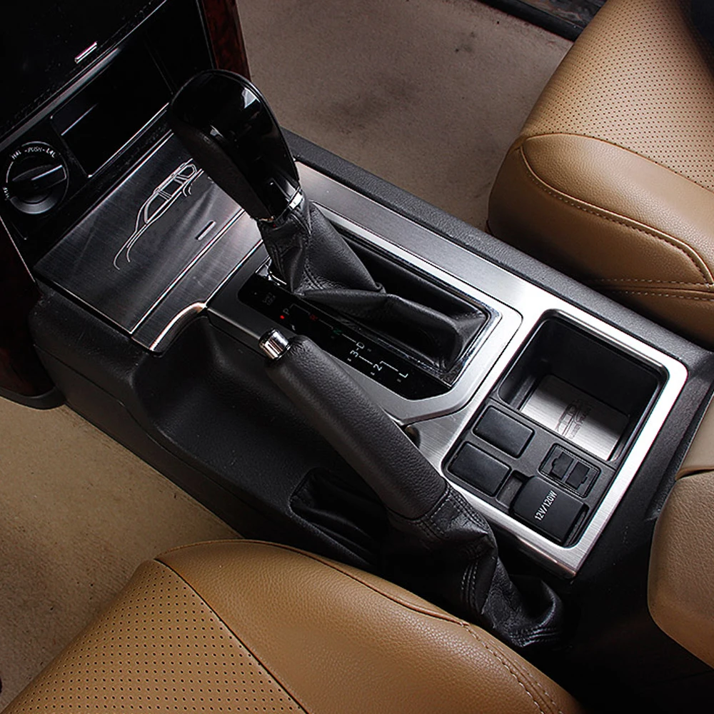 Для Toyota Prado 2010- автомобильный Стайлинг коробка переключения передач держатель панели накладка рамка наклейка интерьерные аксессуары