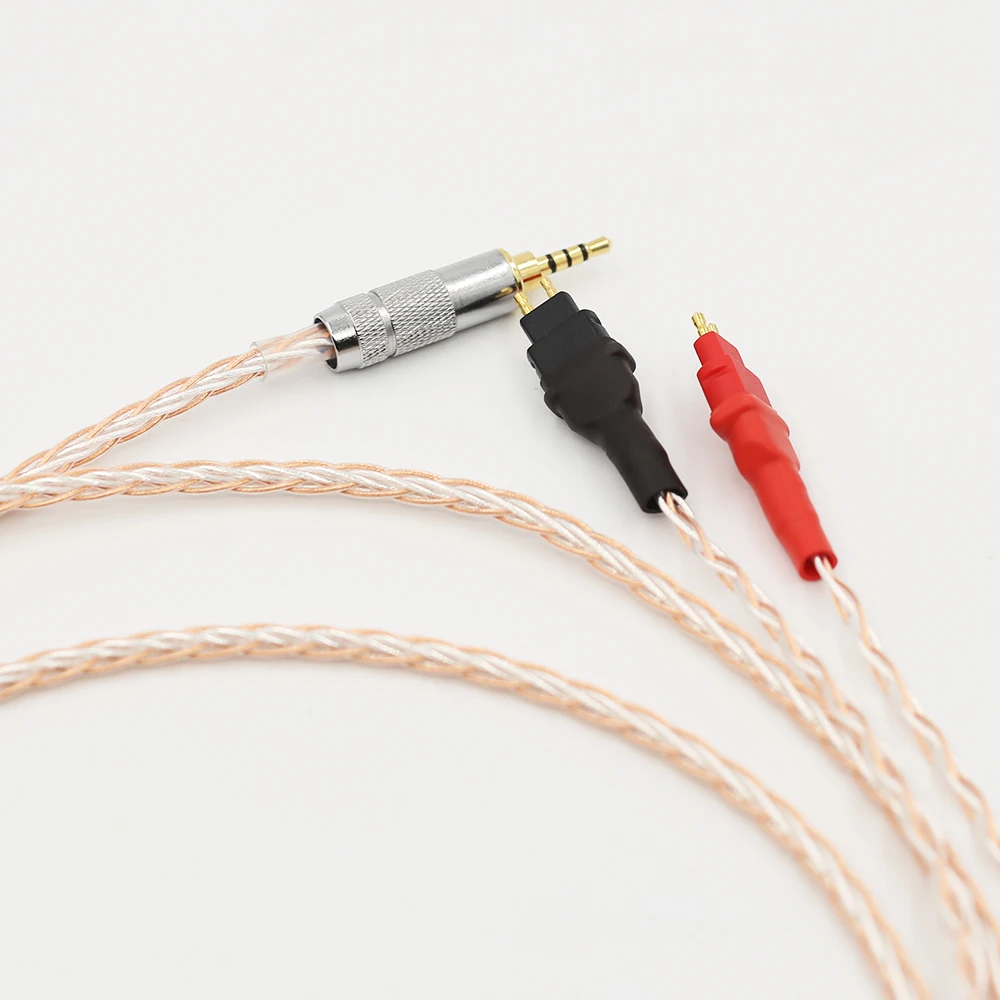 2 5mm TRRS BALANCED Cable For HD650 HD600 HD660s Silver Copper Twisted headphone upgraded cable