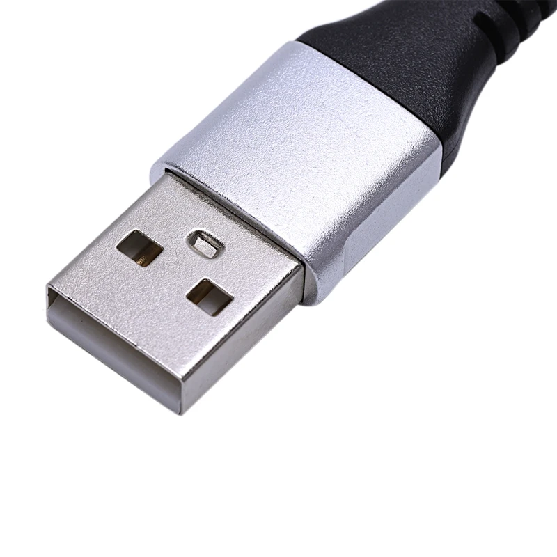 2 шт USB к Micro-USB короткий плоский кабель для зарядки с металлическим разъемом для устройств Android и зарядки банка питания(0,65 футов/0,2 м