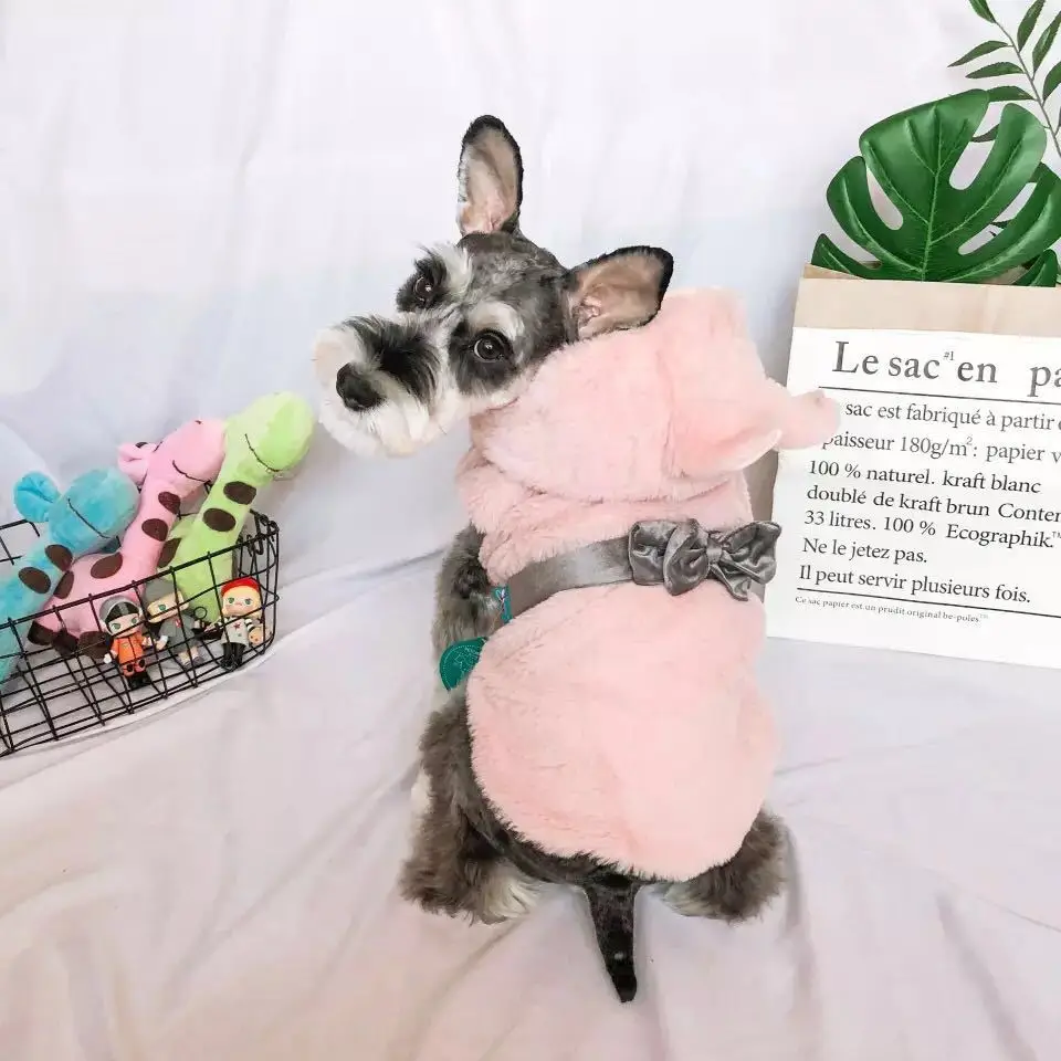

Dog Clothes Pet Clothing Cat Teddy Bichon Puppy Milk Dog Autumn And Winter Rich Lady Fur Clothing Princess Coat Cotton-padded Cl
