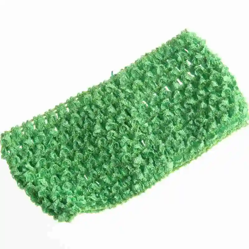 Green 200 шт., 7 см, 2,76 дюймов, широкая вязаная повязка на голову, эластичная резинка для волос, аксессуары для волос, резинки для волос, модная повязка на голову - Цвет: Green