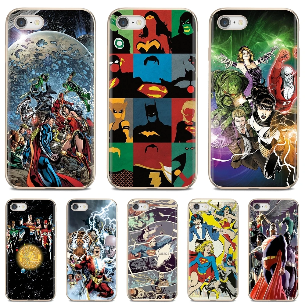 Superheroes-Justice-League-DC TPU Silicone Case For Samsung Galaxy A9 A8 Star Lite A3 A5 A7 A6 Plus 2018 2015 2016 2017 | Мобильные