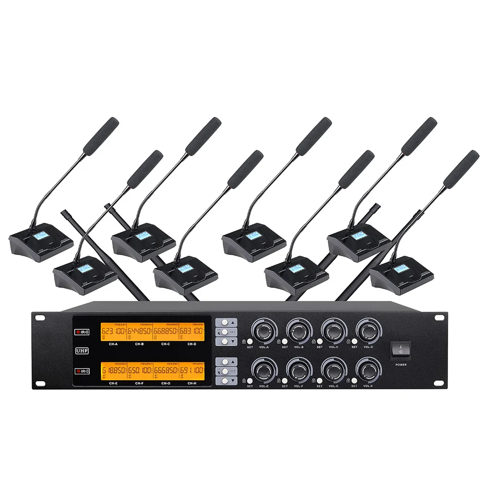 

Professional UHF wireless microphone system headset microphone suitable for church school conference room condenser microphone