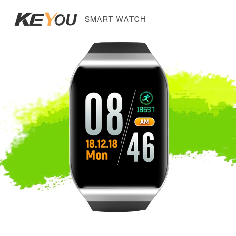 

KEYOU-KY117 smart business heart rate IP68 bracelet can connect Huawei Samsung Apple mobile phone to push SMS and incoming calls