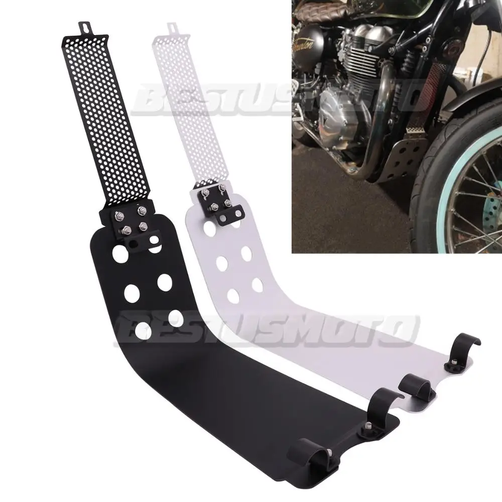 Moto Skid Plate Radiatore Guard Oil Engine Cooler Cover Per Triumph Bonneville T100 Se Thruxton Scrambler Steve Mcqueen