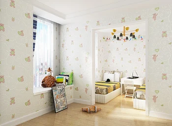 

Lovely and Cute Sticker for Chrildren Room with Creamy White Color panda Cartoon Sticker for gust room , DIY decoration