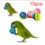 10шт Pet Parrot Toy Красочные Полые Прокатки Колокол Мяч Птица Игрушка Попугай Попугай Попугай Жевать Клетку Забавные Игрушки