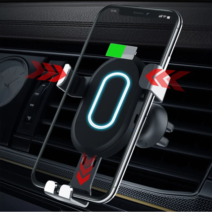 Автомобильное беспроводное зарядное устройство Qi, совместимое с iPhone, Быстрое беспроводное автомобильное зарядное устройство, совместимое с samsung NJ88
