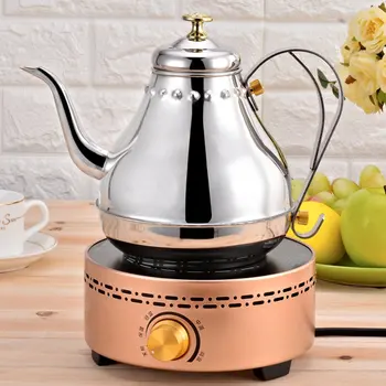 

1.2L Stainless Steel Tea Pot With Tea Strainer Teapot with Tea Infuser Teaware Sets Thicken Coffee Drip Kettle for Induction Gas