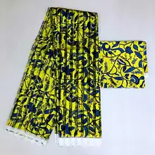 Лидер продаж высокое качество искусственный шелк Африканский принт ткань нигерийская Анкара Африканский Воск принты M02