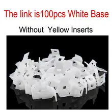 Kuulee, 100 шт., белая основа для выравнивания плитки, система прокладок, строительный инструмент, аксессуары, клинья, плитка для пола, PE плитка, затирка