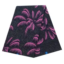 Высокое качество Африканский Pagne Tissu Анкара настоящий гарантированный настоящий голландский воск розовый цветочный принт хлопок восковая Ткань 6 ярдов \ Лот