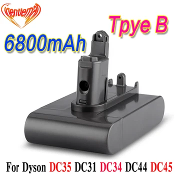 

22.2V 6800mAh ( Only Fit Type B ) Li-ion Vacuum Battery for Dyson DC35, DC45 DC31, DC34, DC44, DC31 Animal, DC35 Animal & 4.8Ah
