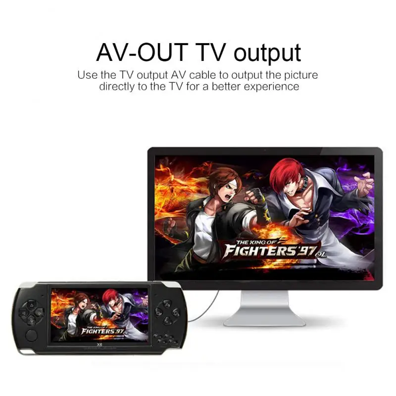 Psp 4,3 дюймов 32 бит портативная Карманная игровая машина встроенные 10000 игры 8 Гб портативная Консоль MP4 плеер игра мальчик для ребенка подарок