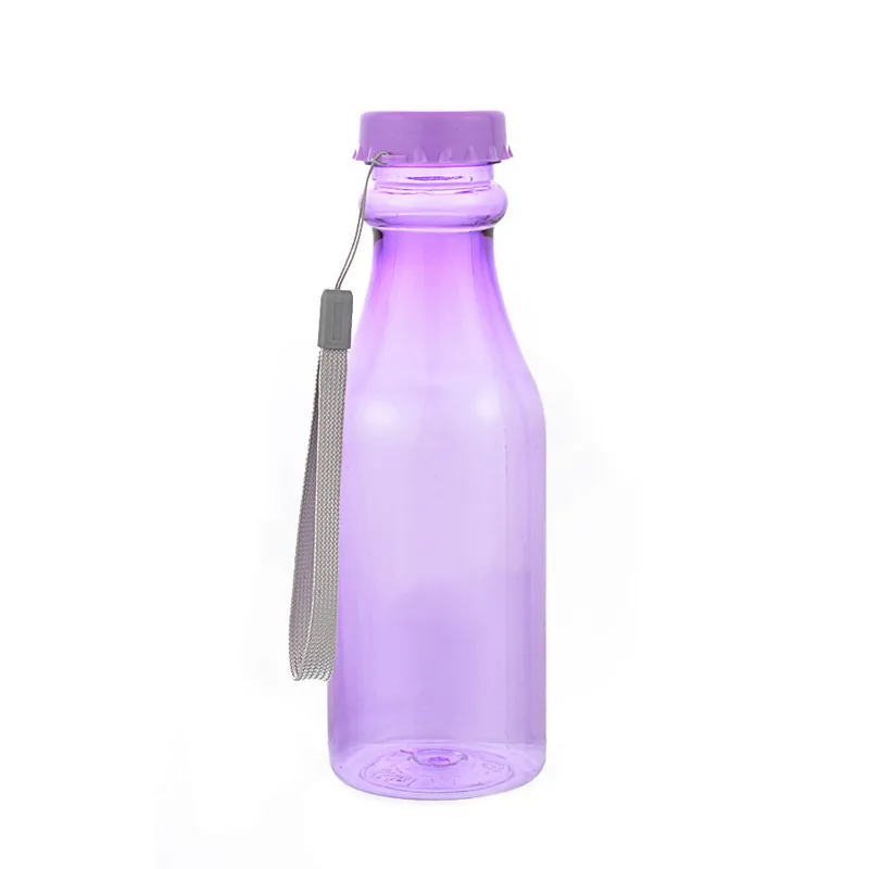 580 мл герметичная соломенная Спортивная бутылка для воды Нескользящая термостойкая пластиковая шейкер для протеинового порошка посуда для фитнеса - Цвет: E