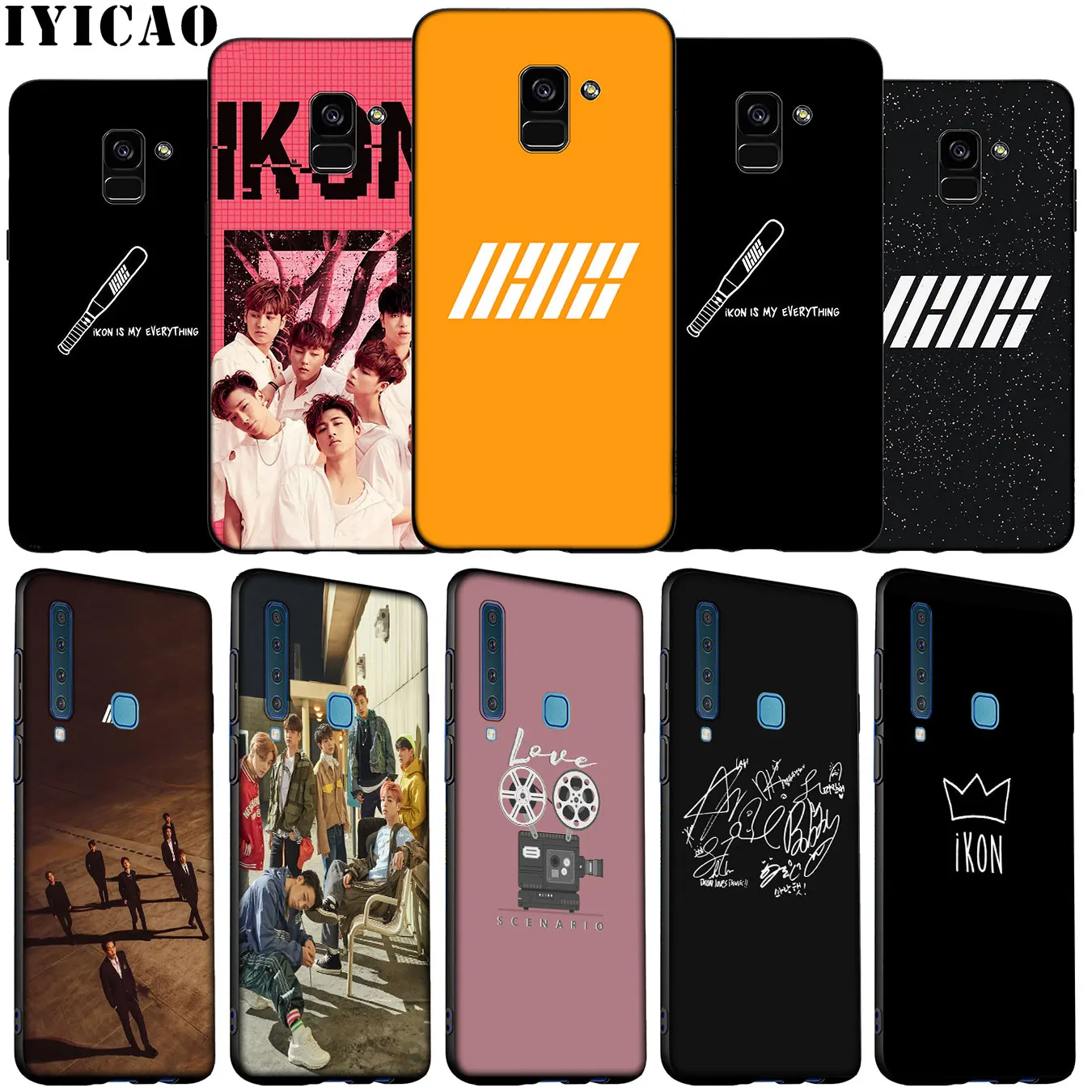 Мягкий силиконовый чехол kpop ikon для Samsung Galaxy A6 A9 A8 A7 2018 A3 A5 2016 2017 Note 9 8 10 Plus | Мобильные