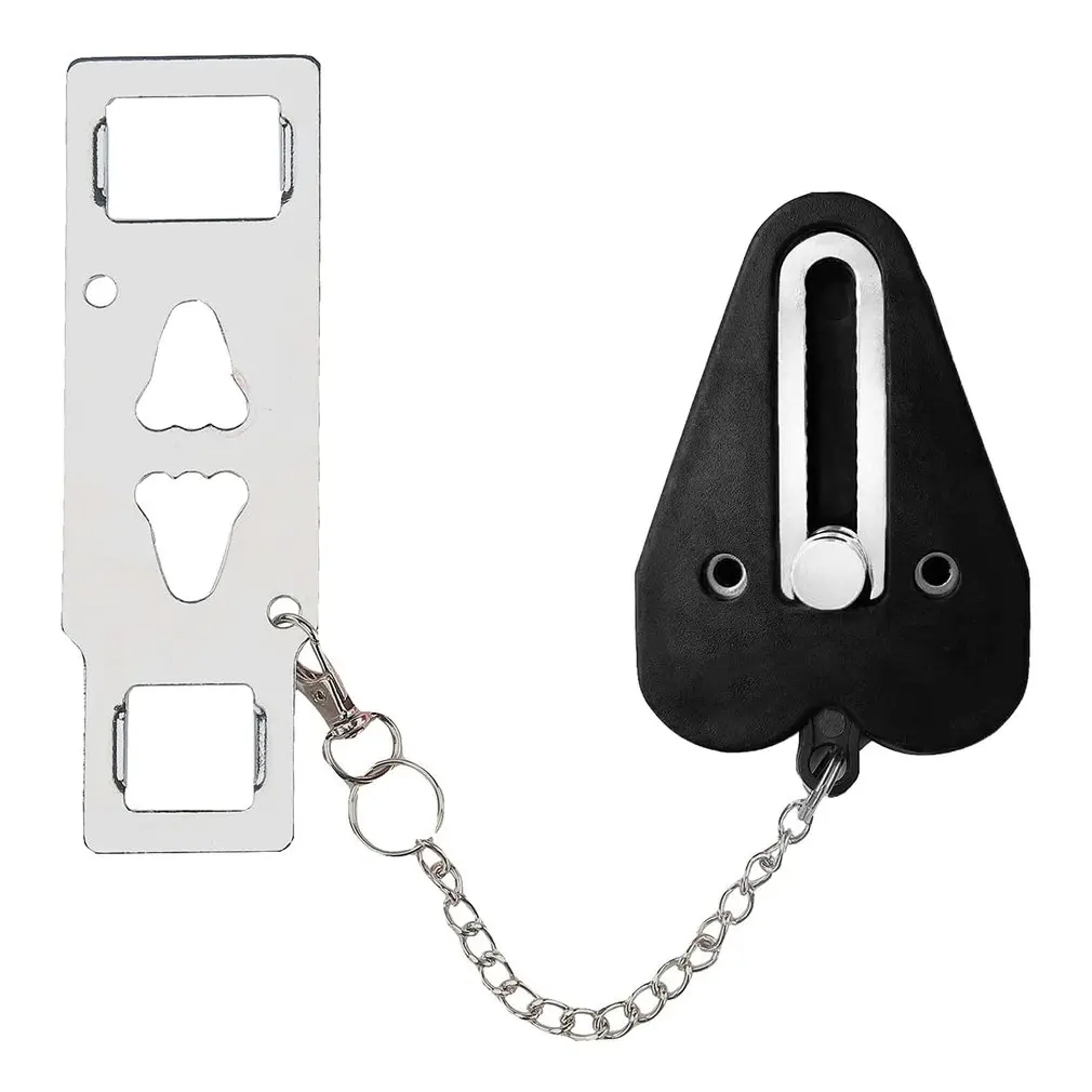 Portable Door Lock Safety Latch Door Stopper Security Home Hotel Apartment Travel Room Self Defense Anti Theft House Locks door lock door latch safety lock