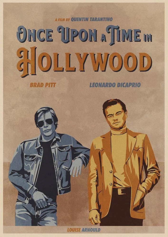 Крафт-плакат из фильма один раз в пору в Голливуде художественные принты винтажные декоративные картины на стену Квентин Тарантино плакат - Цвет: 7