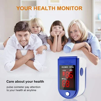 

Portable Tensiometer Finger Oximeter Fingertip Blood Oxygen Monitor LED Display Quick Measure SpO2 Mini Tonometer Cuff for adult