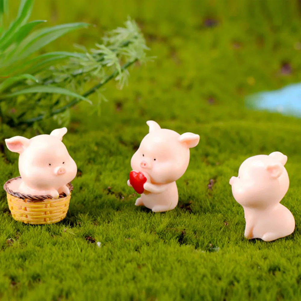 Миниатюрная фигурка свиньи маленькие фигурки животных сад игрушки