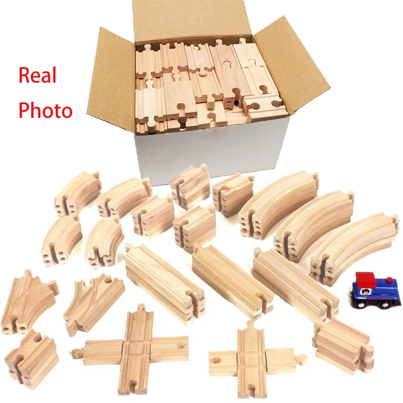 Wooden Train Track Expansion for Wooden Railway Tracks Railway Accessories 